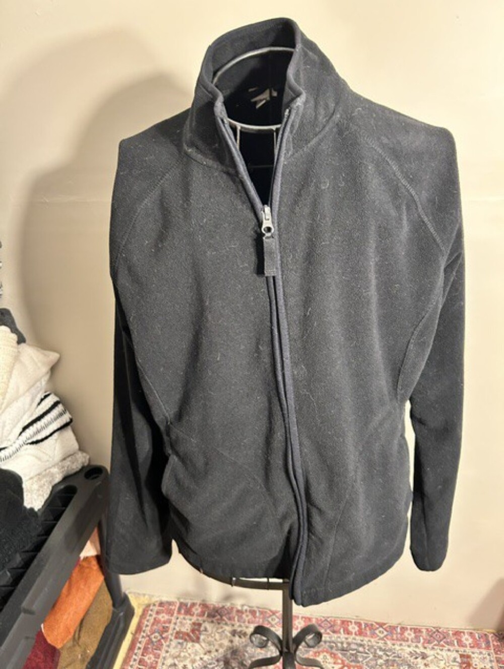 size   large womens outdoor wear fleece sweatshirt shirt back coat jacket